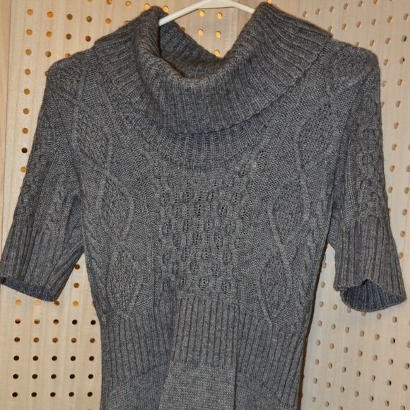 ANN TAYLOR LOFT GRAY SWEATER DRESS SIZE XS - Picture 3 of 7